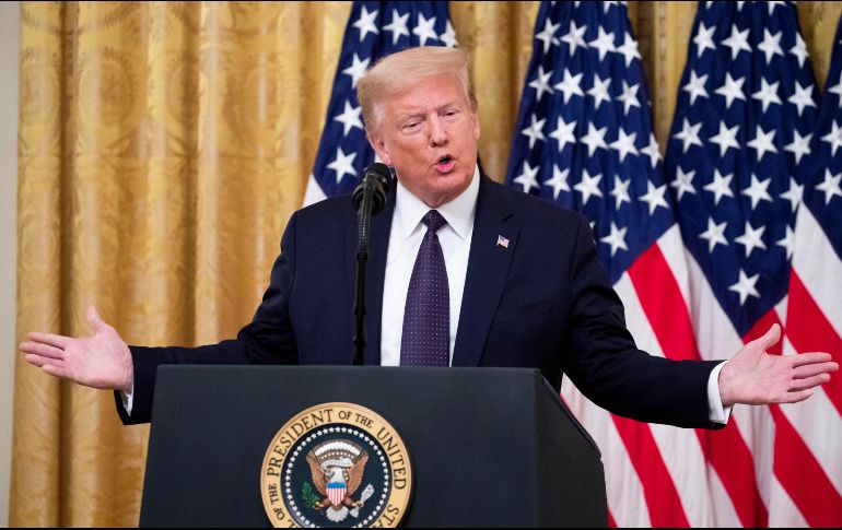 Hace unos días Donald Trump amenazó con no ver la NFL si jugadores se hincan durante el himno. EFE/M. Reynolds