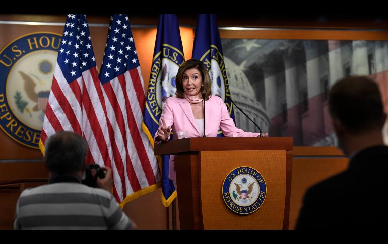 Pelosi también pidió que los nombres de las bases militares estadounidenses bautizadas en honor de oficiales del ejército confederado fueran cambiados. AP / S. Walsh