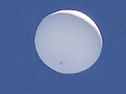 El objeto volador visto desde Sendai el 17 de junio. AFP/JIJI PRESS