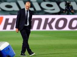 ''Cada uno puede opinar y decir lo que le interesa'', dice el técnico del Real Madrid respecto a las palabras del defensa del Barcelona. EFE / ARCHIVO