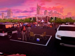 Cada automóvil dispondrá de un espacio demarcado donde estacionarse para garantizar el distanciamiento social entre los asistentes al concierto. AP / Live Nation