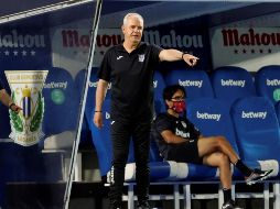 Aguirre habría tomado la decisión de marcharse al final de la campaña pase lo que pase, debido a ciertos desacuerdos con la directiva del Leganés. EFE/ J. Martín