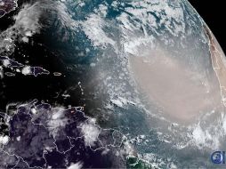 La nube se originó en África hace una semana. NOAA
