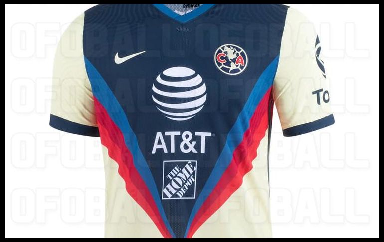 En redes sociales se filtró la que sería la nueva camiseta de local del América, para  la temporada 2020-21. TWITTER / @OFOBALLnew