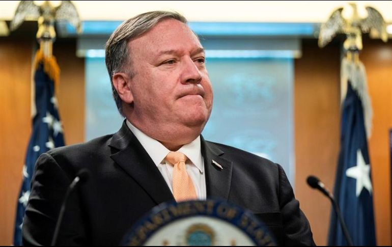 El jefe de la diplomacia estadounidense, Mike Pompeo, anunció las sanciones en conferencia de prensa este miércoles. EFE/ARCHIVO
