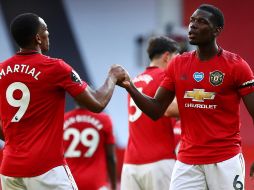 No sufrió nada el United, que pudo hacer aún más goles pero se reservó para que fuera Martial el que completase su triplete. EFE / M. Steele