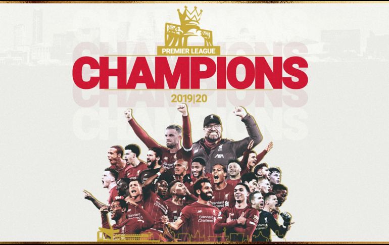 El Liverpool por fin conquistó la liga de los treinta años. TWITTER / @LFC