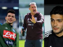 Gerardo Martino, seleccionador nacional de México, dio detalles del sentir de los atacantes Raúl Jiménez e Hirving Lozano, con el Wolverhampton y el Napoli, respectivamente. Para ambos tricolores dejó un consejo. ESPECIAL / Imago7