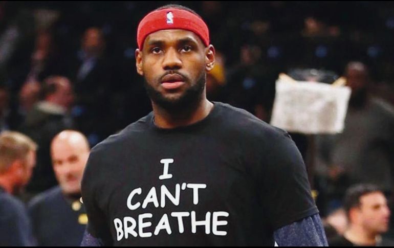 INICIATIVA. Los mensajes reemplazarán a los apellidos en las camisetas de juego. INSTAGRAM/ @kingjames