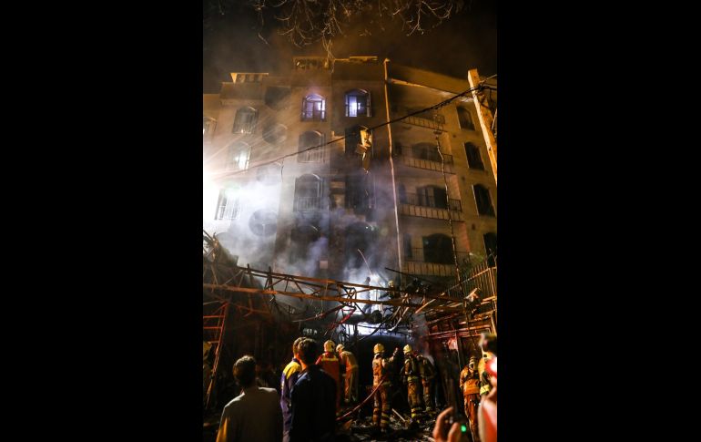 La explosión se produjo en el sótano de la clínica, donde están almacenadas bombonas de gas. AFP/A. Kholousi