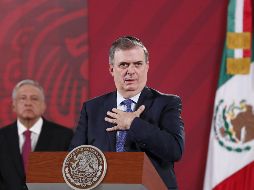 Ebrard aseguró que México “ve con mucha simpatía” que la reunión entre los tres mandatarios se pueda llevar a cabo. EFE / J. Méndez