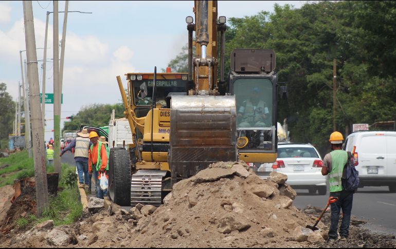 Los trabajos han causado retrasos en la circulación de hasta 20 minutos. EL INFORMADOR/E. Barrera