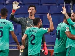 SÓLIDOS. Los merengues son el equipo menos goleado de LaLiga; han recibido 21 tantos en 32 partidos y en 16 ocasiones han dejado la portería en 0. TWITTER/@realmadrid