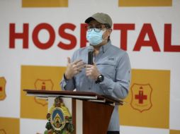 Juan Orlando Hernández agradeció desde el Hospital Militar, en Tegucigalpa , a todo el personal que lo atendió para lograr su recuperación. EFE/Presidencia