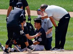 Tanaka, diestro dentro de la rotación de abridores en Nueva York, lanzaba como si fuera un juego simulado desde el montículo, por lo que no ocupó la pantalla protectora. AP / A. Hunger