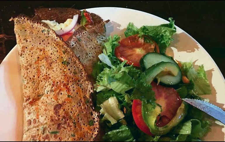 Crepas. Un clásico en la carta del Breton. Las saladas van acompañadas de ensalada. ESPECIAL