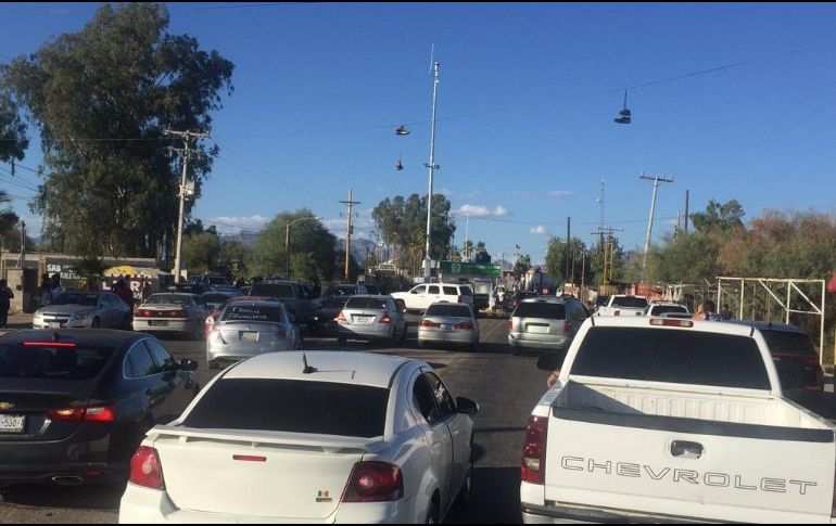 Aspecto del bloqueo ciudadano. TWITTER@MiguelArmentaRz