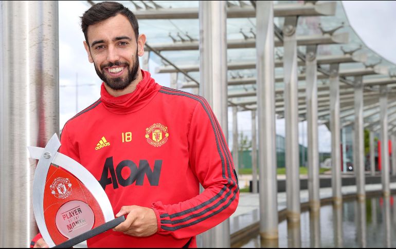 DESTACADO. Bruno Fernandes, fichaje invernal de los Red Devils, ha encajado perfectamente en el equipo inglés y fue nombrado mejor jugador del mes tras sus 9 partidos en los que sumó 5 goles y 5 asistencias. TWITTER/@ManUtd
