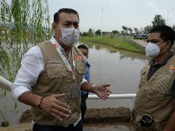 El edil del municipio, Salvador Zamora señala que las acciones del gobierno han permitido que se eviten daños en viviendas. ESPECIAL/ Gobierno de Tlajomulco