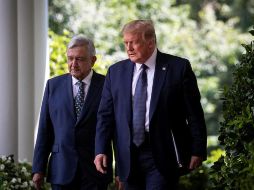 Más tarde, López Obrador y Trump mantendrán una cena junto a un grupo de empresarios. EFE/A. Drago