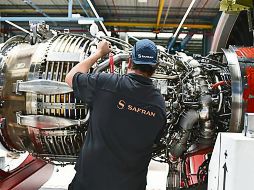SAFRAN. La multinacional francesa tiene 10 plantas en México, en las cuales trabajan cinco mil 700 personas.  AFP