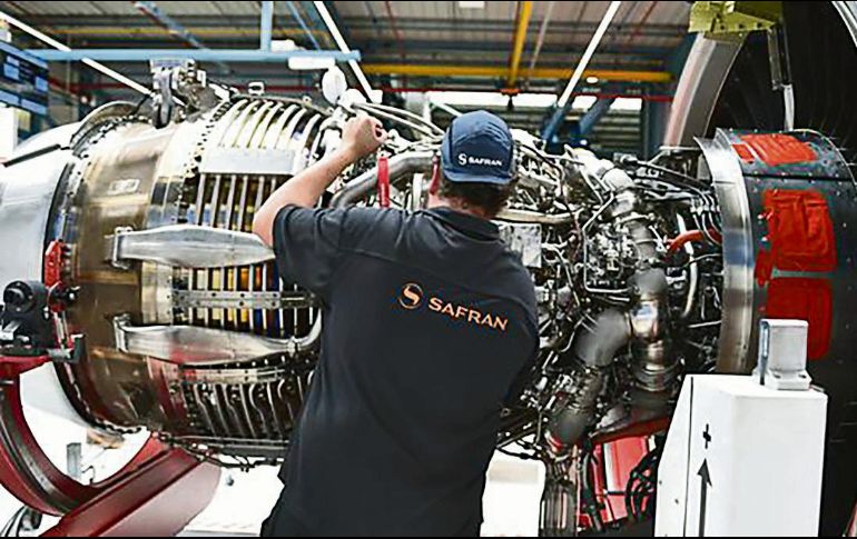 SAFRAN. La multinacional francesa tiene 10 plantas en México, en las cuales trabajan cinco mil 700 personas.  AFP