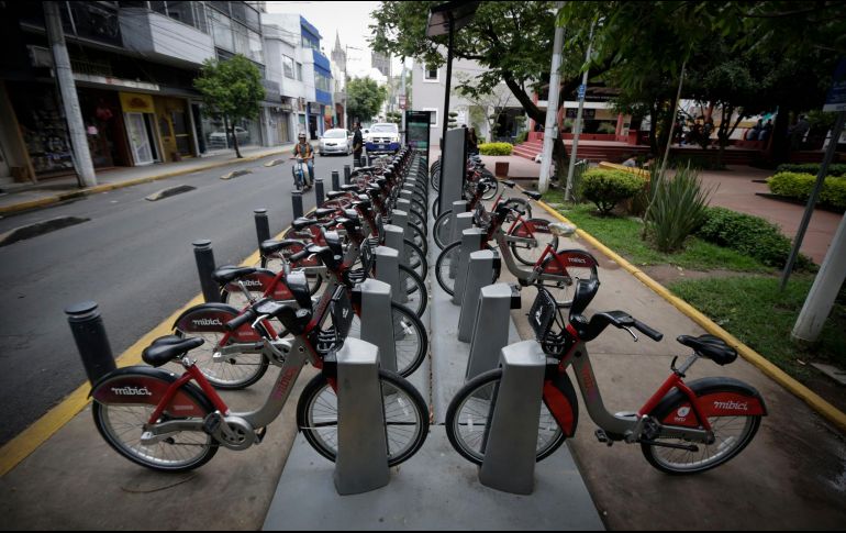 SIN USO. Durante la pandemia se han visto reducidos los viajes de los usuarios de MiBici. ARCHIVO