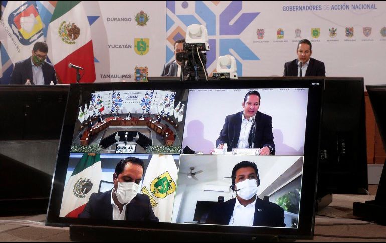Los mandatarios de la GOAN se reunieron este fin de semana para afinar acuerdos para enfrentar la pandemia. TWITTER@GOAN_MX