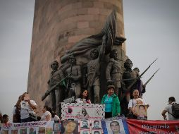 Manifestación en la glorieta de “las y los desaparecidos”. EL INFORMADOR/Archivo