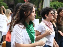 Natasha Dupeyron está en pro del feminismo y durante las manifestaciones se le ha visto presente. ARCHIVO