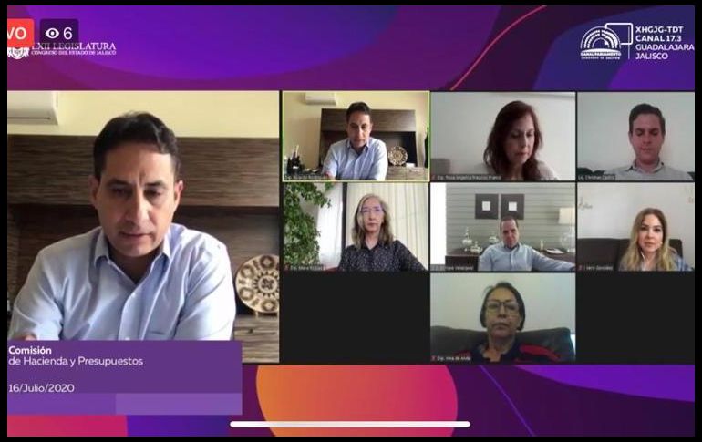 La sesión en línea de este jueves fue presidida por el diputado Ricardo Rodríguez Jiménez. ESPECIAL