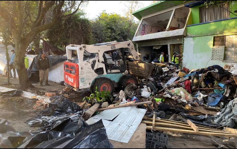 El director de Protección Civil explicó que existe riesgo de derrumbe en el inmueble, principalmente en bardas perimetrales. ESPECIAL / Ayuntamiento de Guadalajara