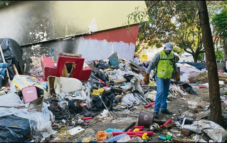 Al terminar la limpieza, la zona fue fumigada. ESPECIAL