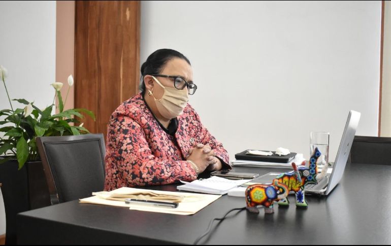 El Presidente Andrés Manuel López Obrador nombró a Rodríguez como coordinadora general de puertos de la Marina Mercante de la Secretaría de Comunicaciones y Transporte. TWITTER / @rosaicela_