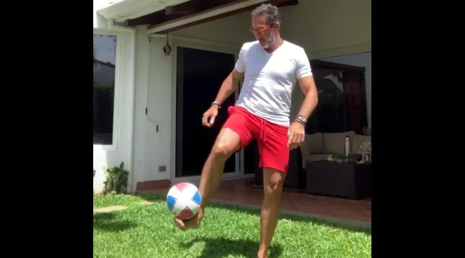 El video del futbolista generó toda clase de comentarios en Twitter. CAPTURA DE VIDEO