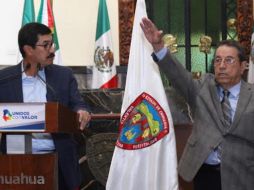 Grajeda (der) resultó positivo a coronavirus el pasado 2 de julio. Facebook / Javier Corral