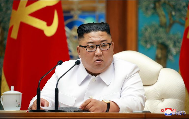 Kim Jong-Un presidió ayer en Pionyang una reunión de emergencia para hablar de la situación en la ciudad fronteriza de Kaesong. EFE/KCNA