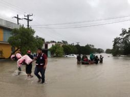 Usuarios en redes sociales han compartido imágenes de las inundaciones en Reynosa. TWITTER / @DavidLeonRomero