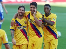 CONSTANTE. Ansu Fati (DER) ha logrado tener regularidad en un equipo plagado de estrellas. FACEBOOK/@fcbarcelona