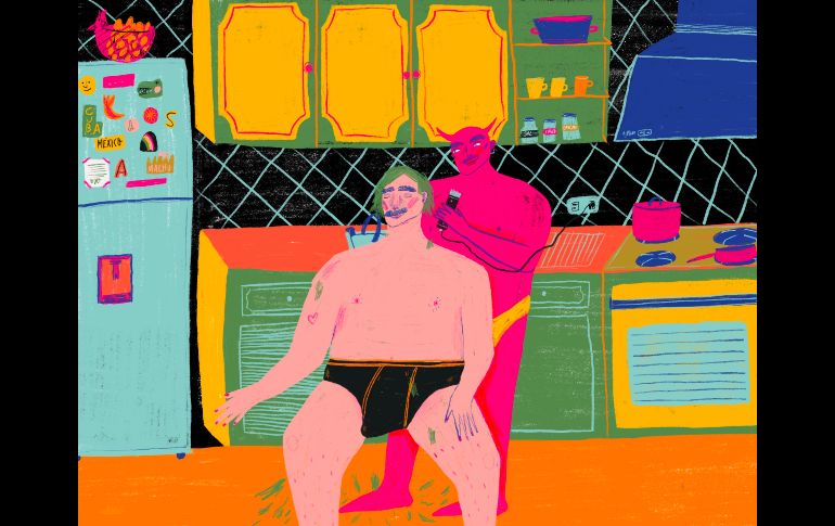 Algunas ilustraciones con las que participó Sebastian Santafe. CORTESÍA / FIL