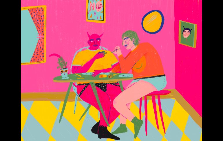 Algunas ilustraciones con las que participó Sebastian Santafe. CORTESÍA / FIL