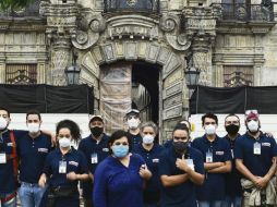 RESTAURACIÓN DEL PALACIO DE GOBIERNO. El equipo de Luisa Herena Tapia poco a poco revierte los daños en que sufrió el inmueble el pasado mes de junio. CORTESÍA