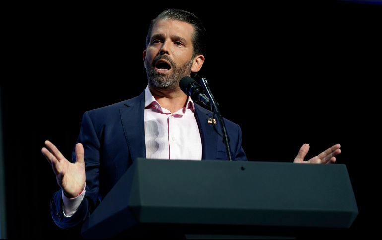 Donald Trump Jr. publicó un video relacionado con el uso de la hidroxicloroquina para tratar a pacientes con COVID-19. AFP/ARCHIVO