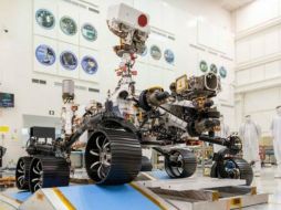 El robot viajará encapsulado en una carcasa de dos partes: un escudo trasero y un escudo térmico. NASA / JPL-Caltech