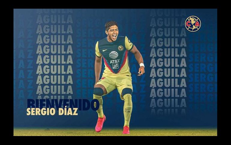 Sergio Díaz llega al club azulcrema a recomendación expresa de Richard Sánchez. TWITTER/@ClubAmerica