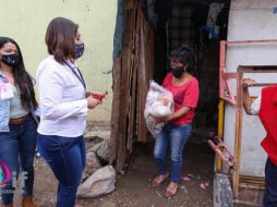 Antes del apoyo de DIF Tlaquepaque, la familia sólo había recibido una despensa al inicio de la contingencia. ESPECIAL/DIF Tlaquepaque