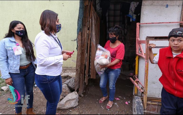 Antes del apoyo de DIF Tlaquepaque, la familia sólo había recibido una despensa al inicio de la contingencia. ESPECIAL/DIF Tlaquepaque