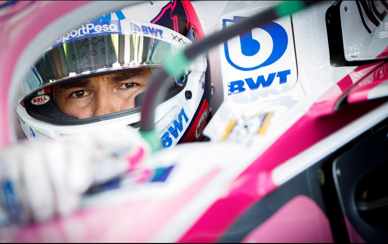 Por la mañana se informó que ''Checo'' no estaba en Silverstone luego de que una primera prueba arrojara un resultado ''no concluyente''. EFE / ARCHIVO