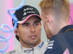 El piloto de Racing Point permanece aislado y con buen estado de salud, pero no podrá competir este fin de semana en Silverstone. EFE / ARCHIVO