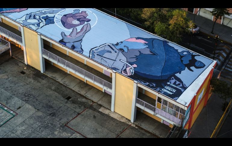Con murales, rinden homenaje a médicos de México